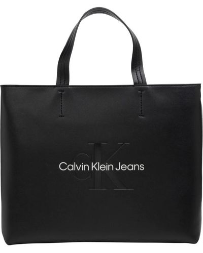 Calvin Klein Borsa tote con cinghia regolabile - Nero