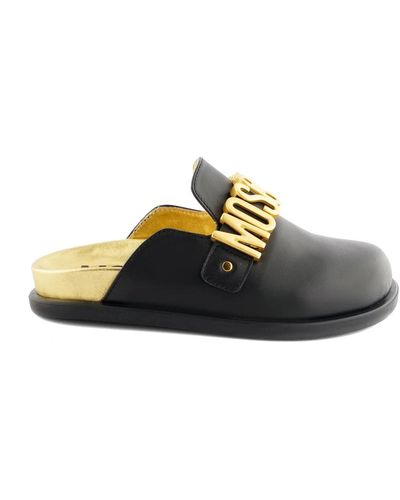 Moschino Schwarze/goldene schuhe