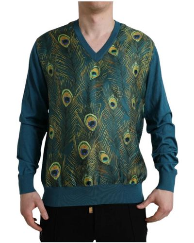 Dolce & Gabbana Knitwear > v-neck knitwear - Vert