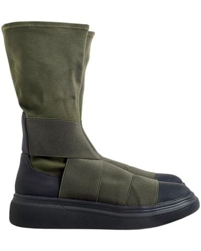 Fessura Ankle Boots - Green