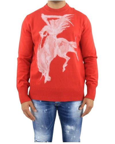 Givenchy Round-Neck Knitwear - Red