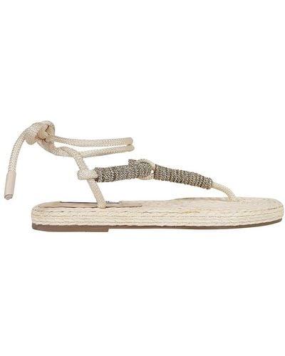 Aquazzura Flat Sandals - White