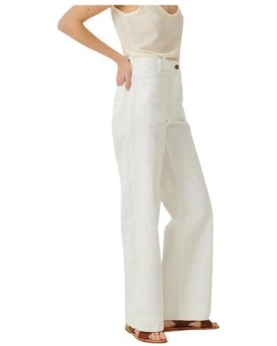 Sessun Wide trousers - Blanco
