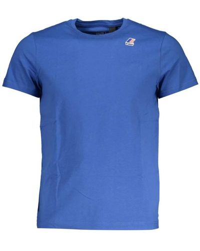 K-Way Bedrucktes crew neck t-shirt - Blau