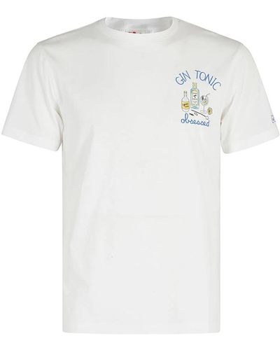 Mc2 Saint Barth Klassisches baumwoll t-shirt - Weiß
