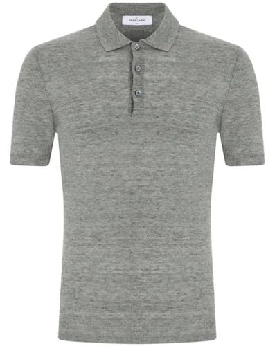 Gran Sasso Polo Shirts - Grey