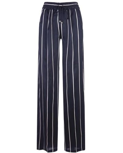 Kiton Wide trousers - Azul