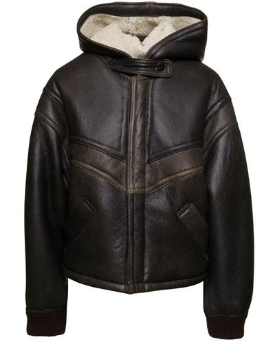 Giorgio Brato Jackets > leather jackets - Noir