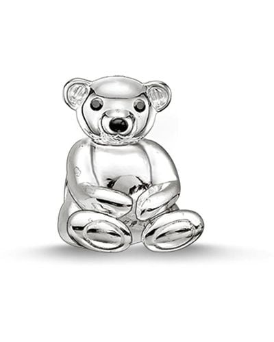 Thomas Sabo Silberner teddybär bead - Weiß