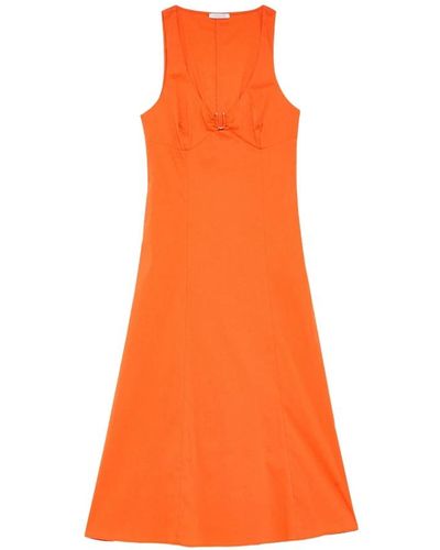 Patrizia Pepe Short Dresses - Orange