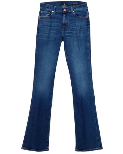 7 For All Mankind Bootcut Slim Jeans Jswbc120Sl - Blau