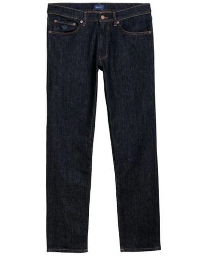 GANT Slim fit jeans aus baumwollmischung - Blau