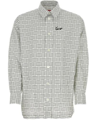 KENZO Oversized weave shirt - Grau