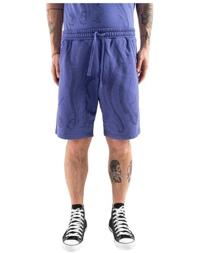 Octopus Casual Shorts - Blue
