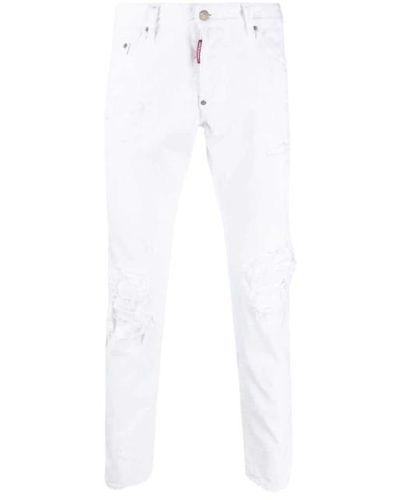 DSquared² Slim-fit Skater Jeans - 44 - Weiß