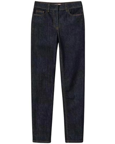 Twin Set Skinny jeans in dunklem denim - Blau