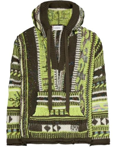 Laneus Knitwear > v-neck knitwear - Vert