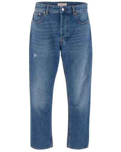 Valentino Regular fit jeans in mittelblau