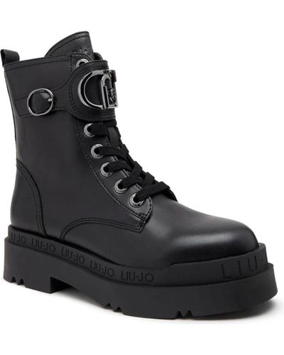 Liu Jo Shoes > boots > lace-up boots - Noir