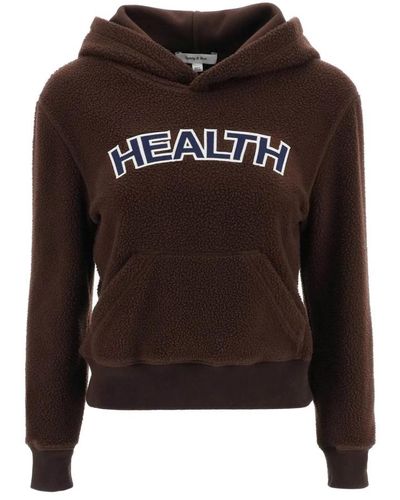 Sporty & Rich Stilvolle hoodies kollektion - Braun