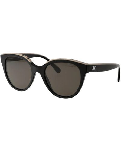 Chanel Stylische sonnenbrille mit einzigartigem design - Schwarz