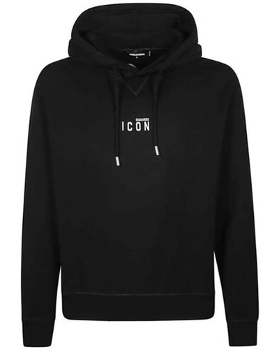 DSquared² Klassischer sweatshirt für täglichen komfort - Schwarz