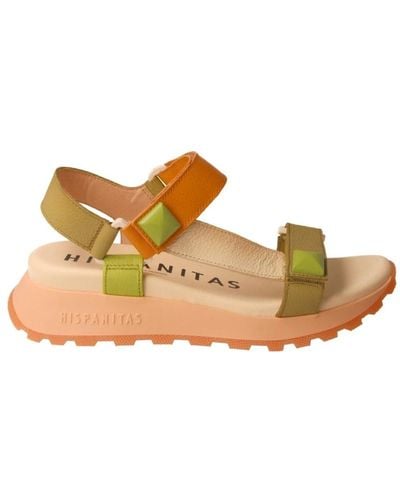 Hispanitas Shoes > sandals > flat sandals - Marron