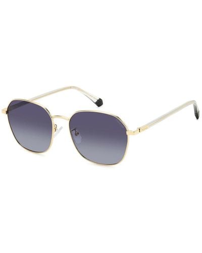 Polaroid Gold/grey shaded sunglasses - Blau