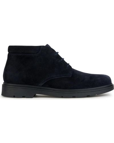 Geox Lace-Up Boots - Blue