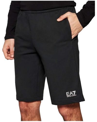 EA7 Emporio armani blaue bermuda-shorts - Schwarz