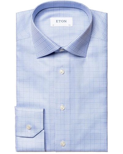 Eton Camicia casual a righe - Blu