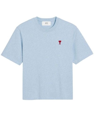 Ami Paris Herzdruck t-shirt - Blau