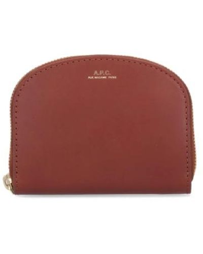 A.P.C. Wallets & cardholders - Rot