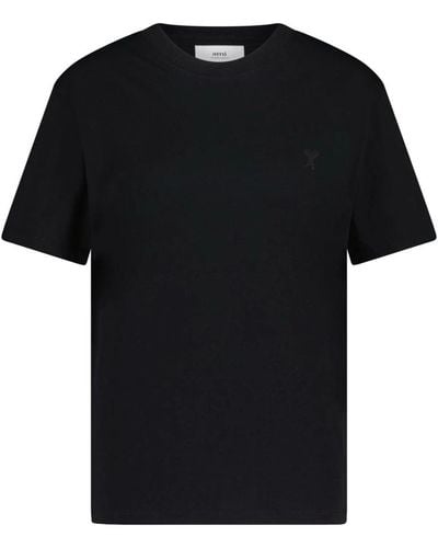 Ami Paris T-Shirts - Black
