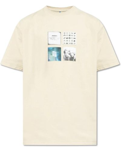 Adererror T-shirt mit logo - Natur
