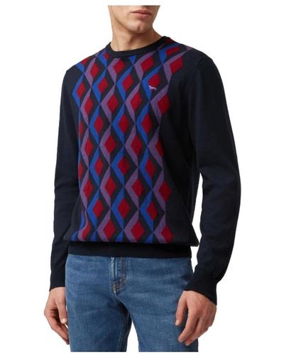 Harmont & Blaine Round-Neck Knitwear - Blue