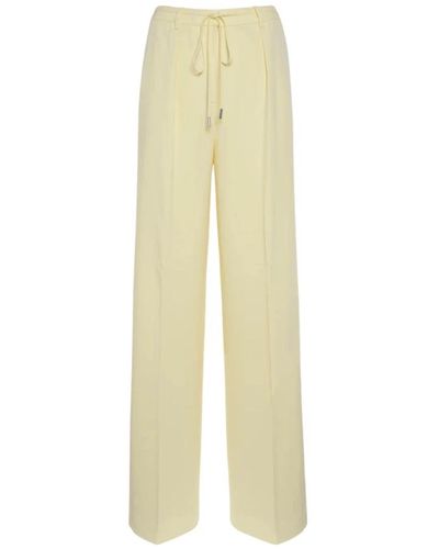 Calvin Klein Trousers > wide trousers - Jaune