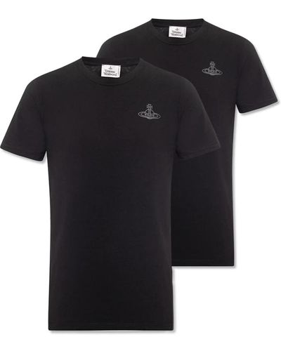Vivienne Westwood Marken t-shirt zwei-pack - Schwarz