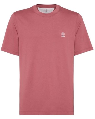 Brunello Cucinelli T-Shirts - Pink