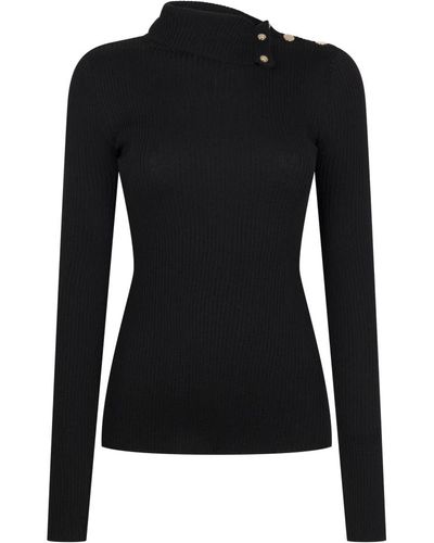 Jane Lushka Elegante pullover negro 90693