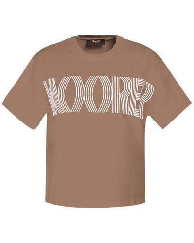 Moorer T-shirts - Marrón