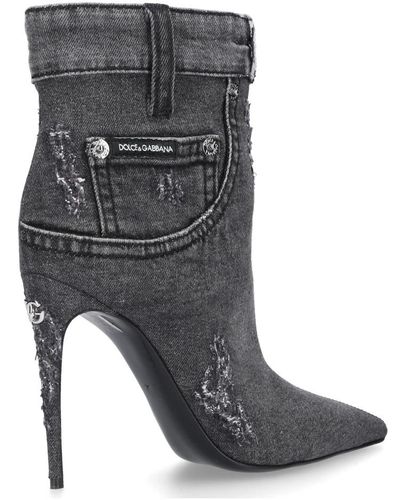 Dolce & Gabbana Heeled Boots - Grey
