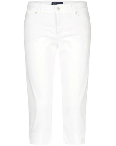 RAFFAELLO ROSSI Cropped Trousers - White