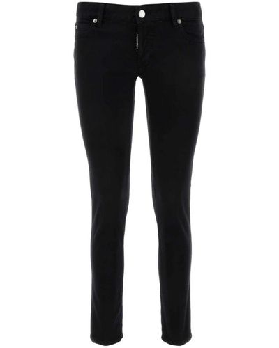DSquared² Jeans jennifer in denim elasticizzato nero