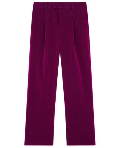 Roseanna Project harrison pantaloni in velluto - Viola