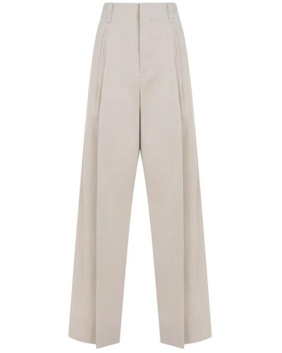 Bottega Veneta Trousers > wide trousers - Blanc