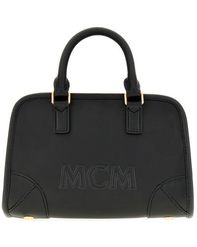 MCM Handtaschen,aren boston mini handtasche - Schwarz