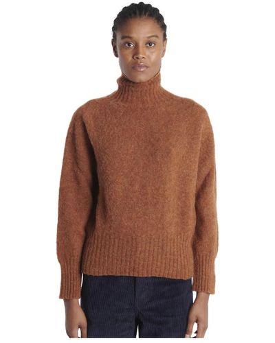 Howlin' Turtleneck shetland sweater - Marrone