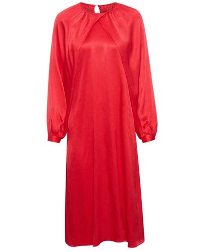 Soaked In Luxury Robes longues - Rouge