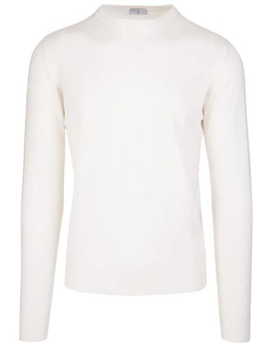 Fedeli Round-Neck Knitwear - White